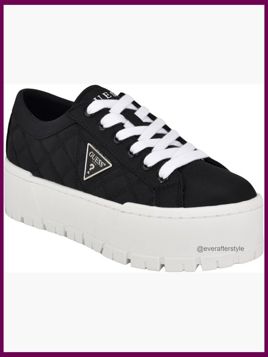 Shoes - Chunky Platform Lace-Up Sneakers